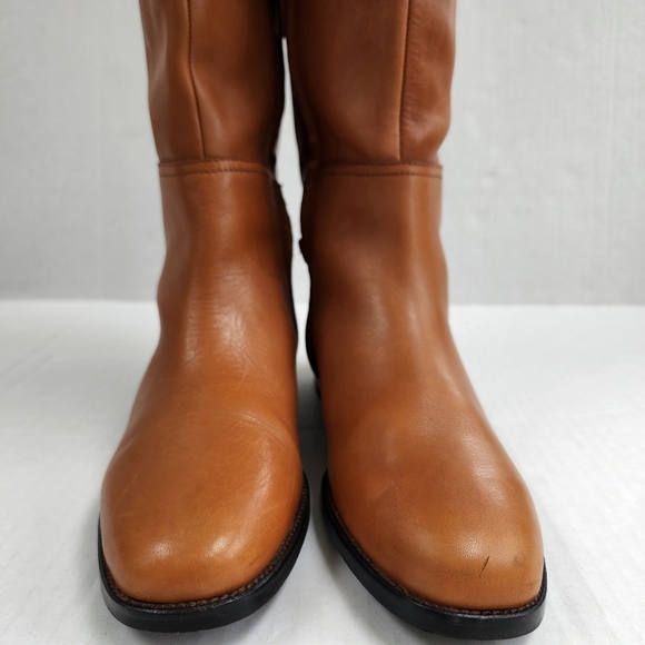 1 Day Sale Ralph Lauren Berna Bo CSL Polo Tan Vachetta Leather Tall Riding Boots - Picture 13 of 16